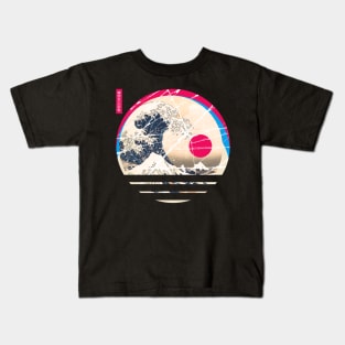 Great Wave Vintage Kids T-Shirt